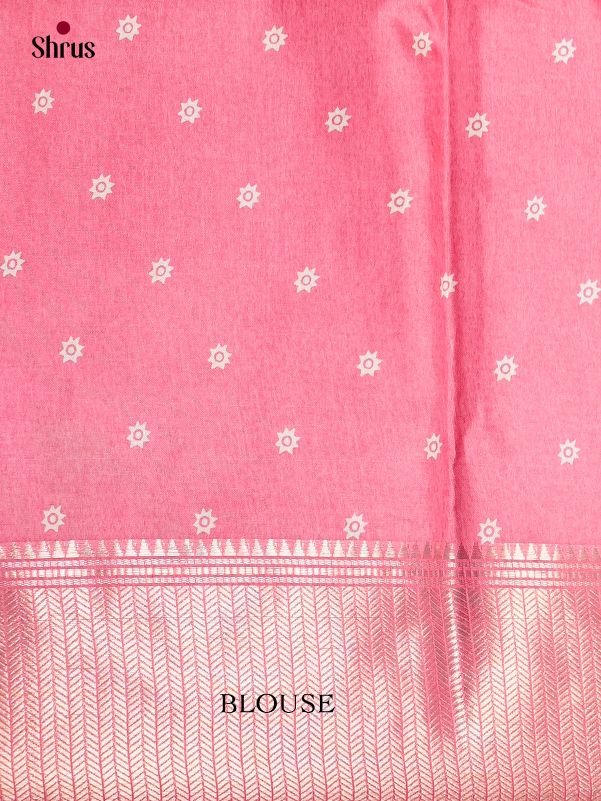 Pink - Semi Crepe Saree - EBS14173 - Shop on Shrus.com