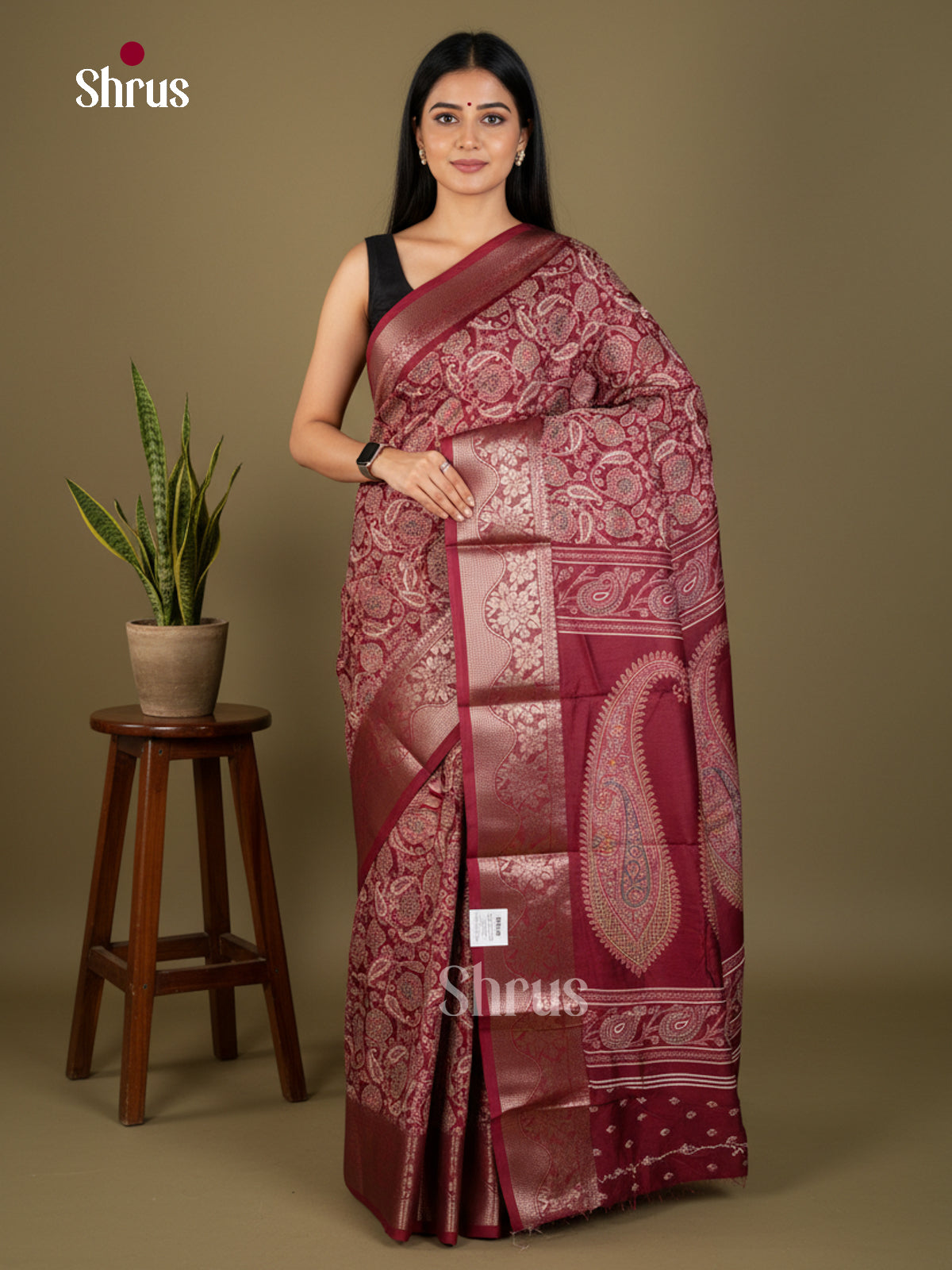 Semi Crepe Saree - EBS14175 - Shop on Shrus.com