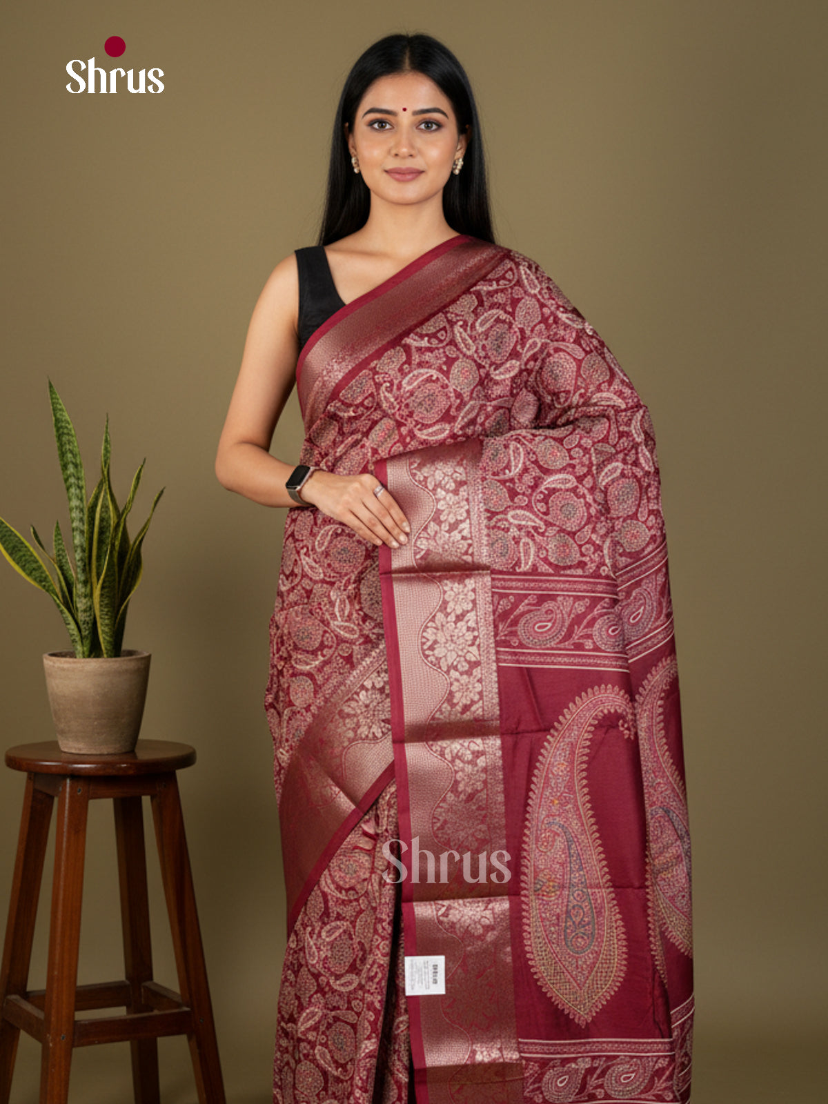 Semi Crepe Saree - EBS14175 - Shop on Shrus.com