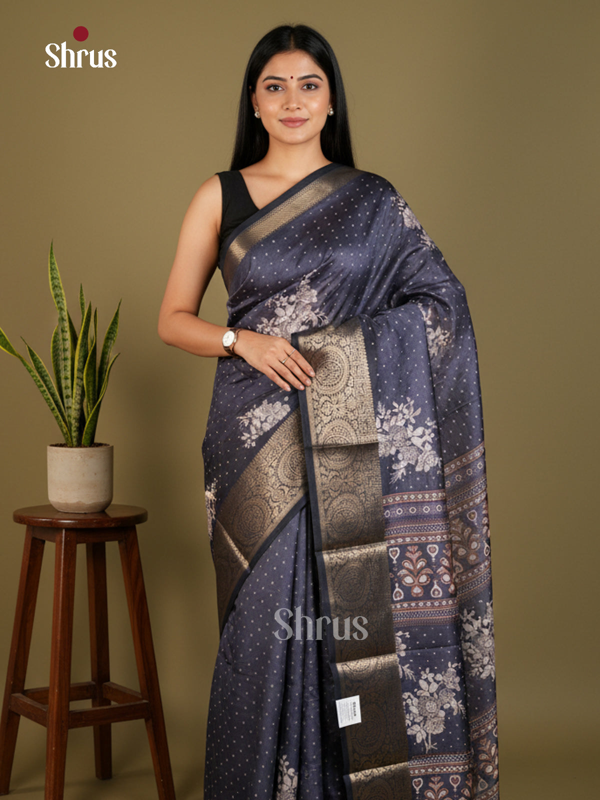 EBS14183 - Semi Crepe - Saree - Shop on Shrus.com