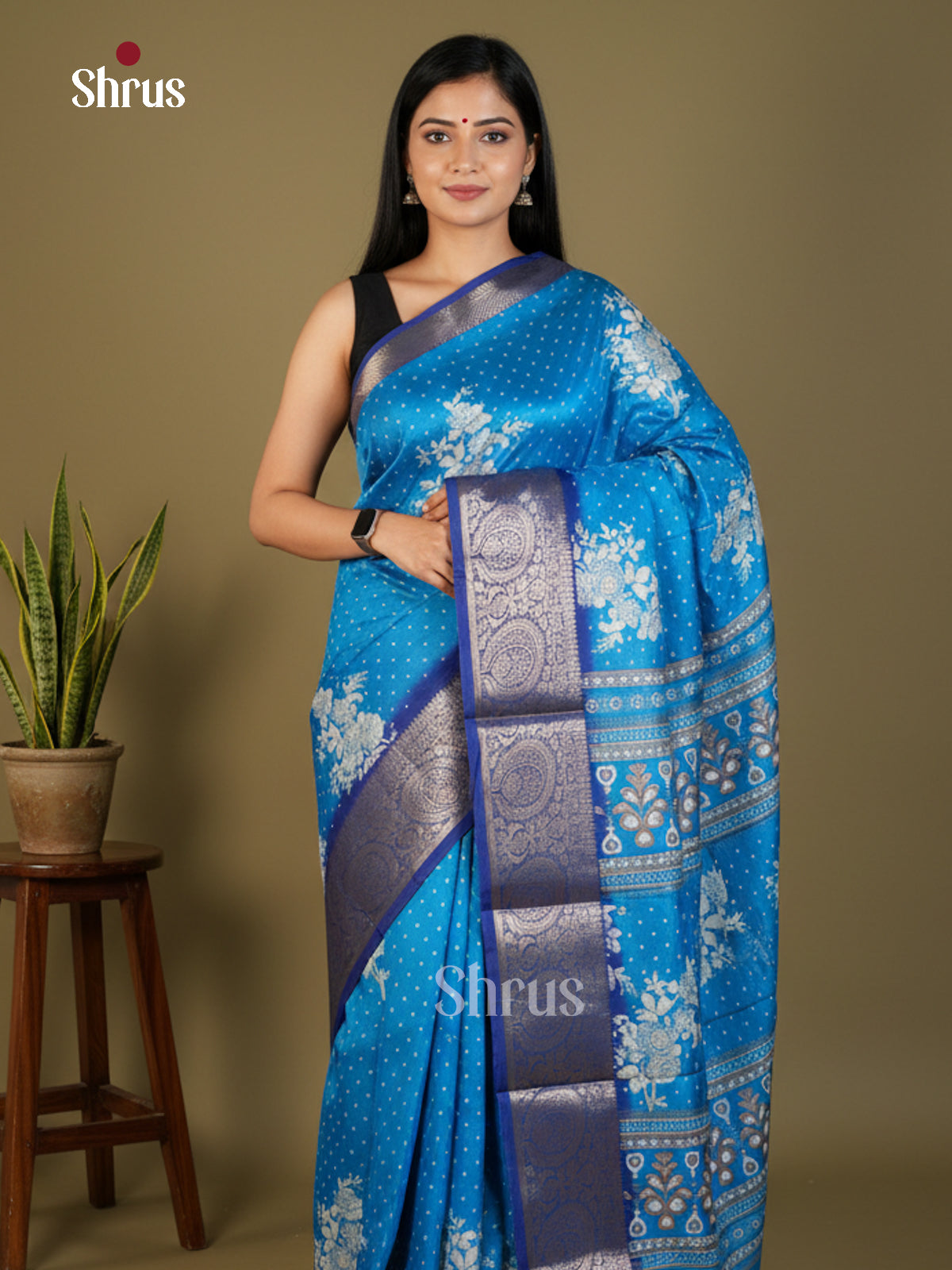 EBS14188 - Semi Crepe - Saree - Shop on Shrus.com