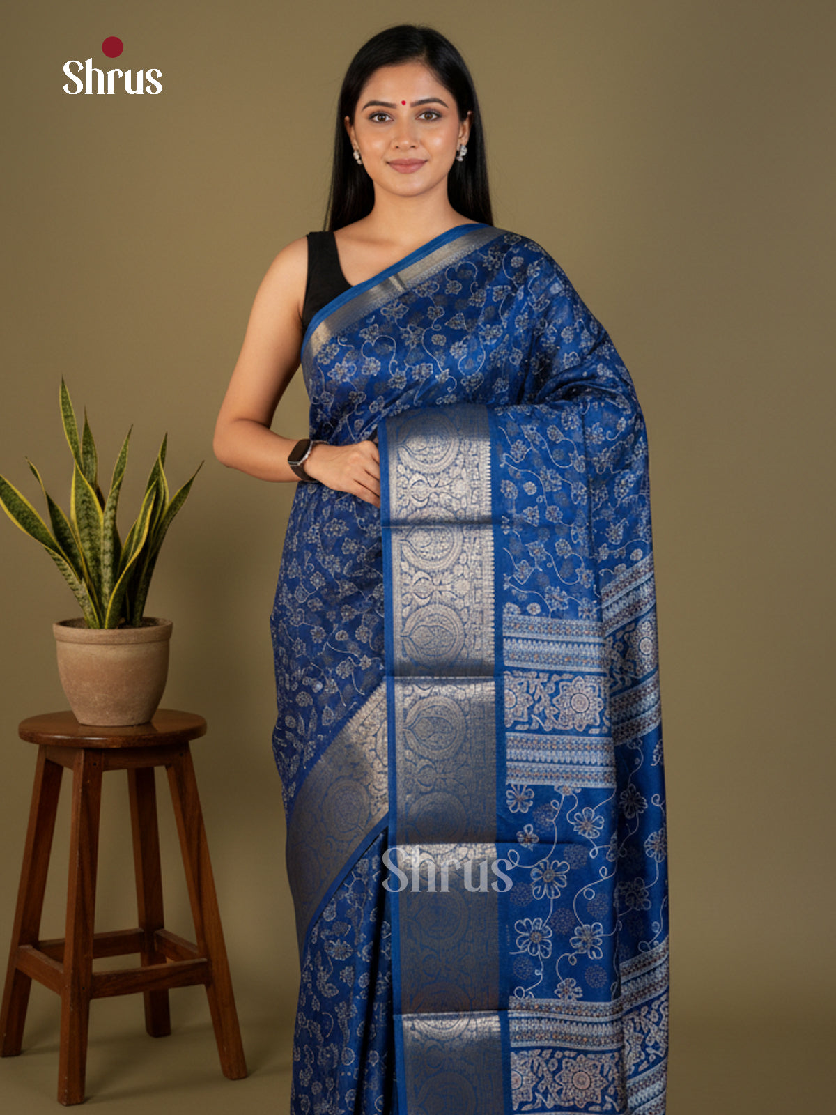 EBS14190 - Semi Crepe - Saree - Shop on Shrus.com