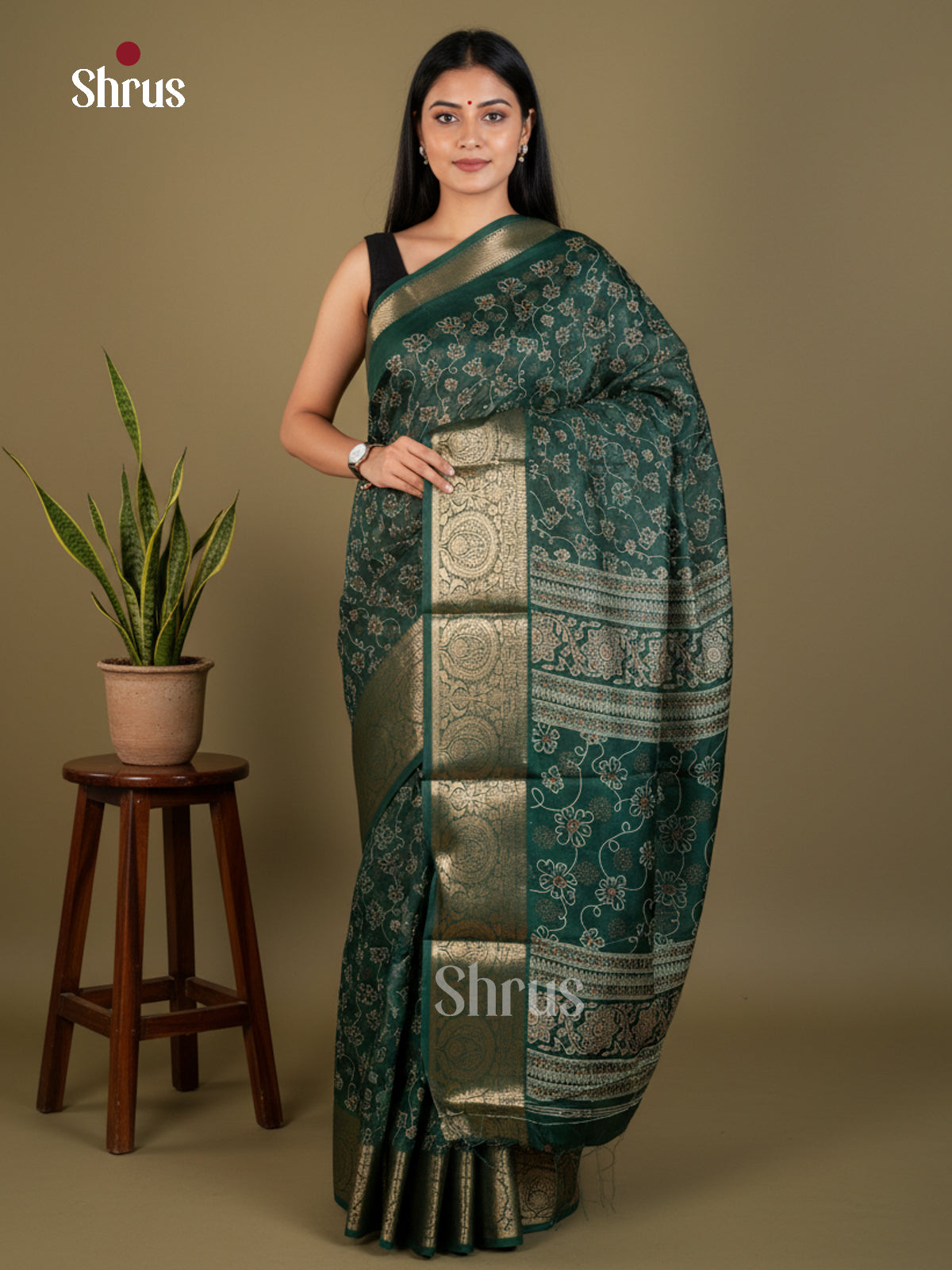 EBS14193 - Semi Crepe - Saree - Shop on Shrus.com