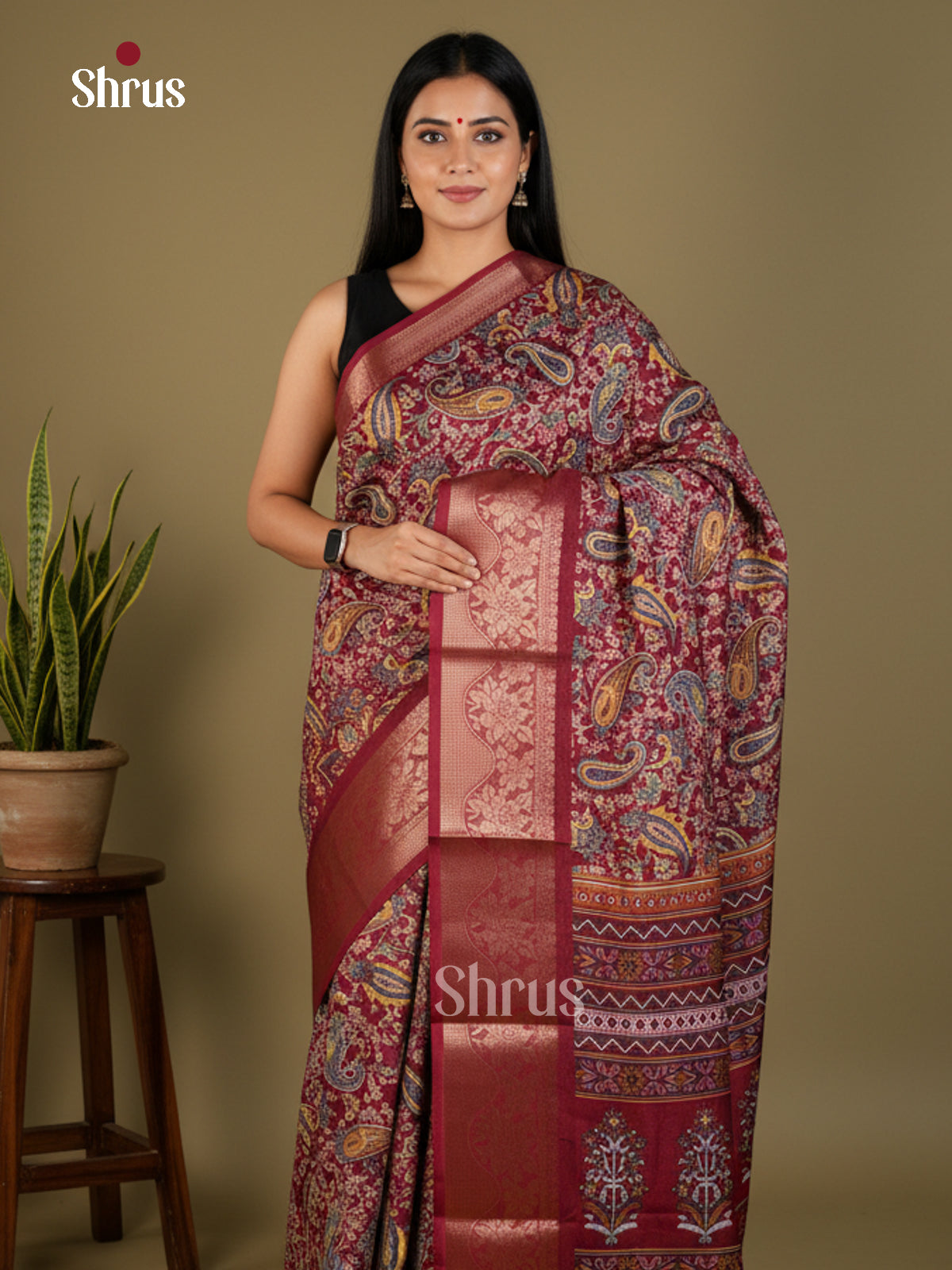 EBS14198 - Semi Crepe - Saree - Shop on Shrus.com