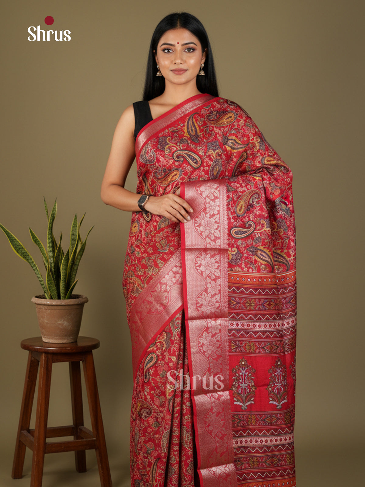 EBS14200 - Semi Crepe - Saree - Shop on Shrus.com