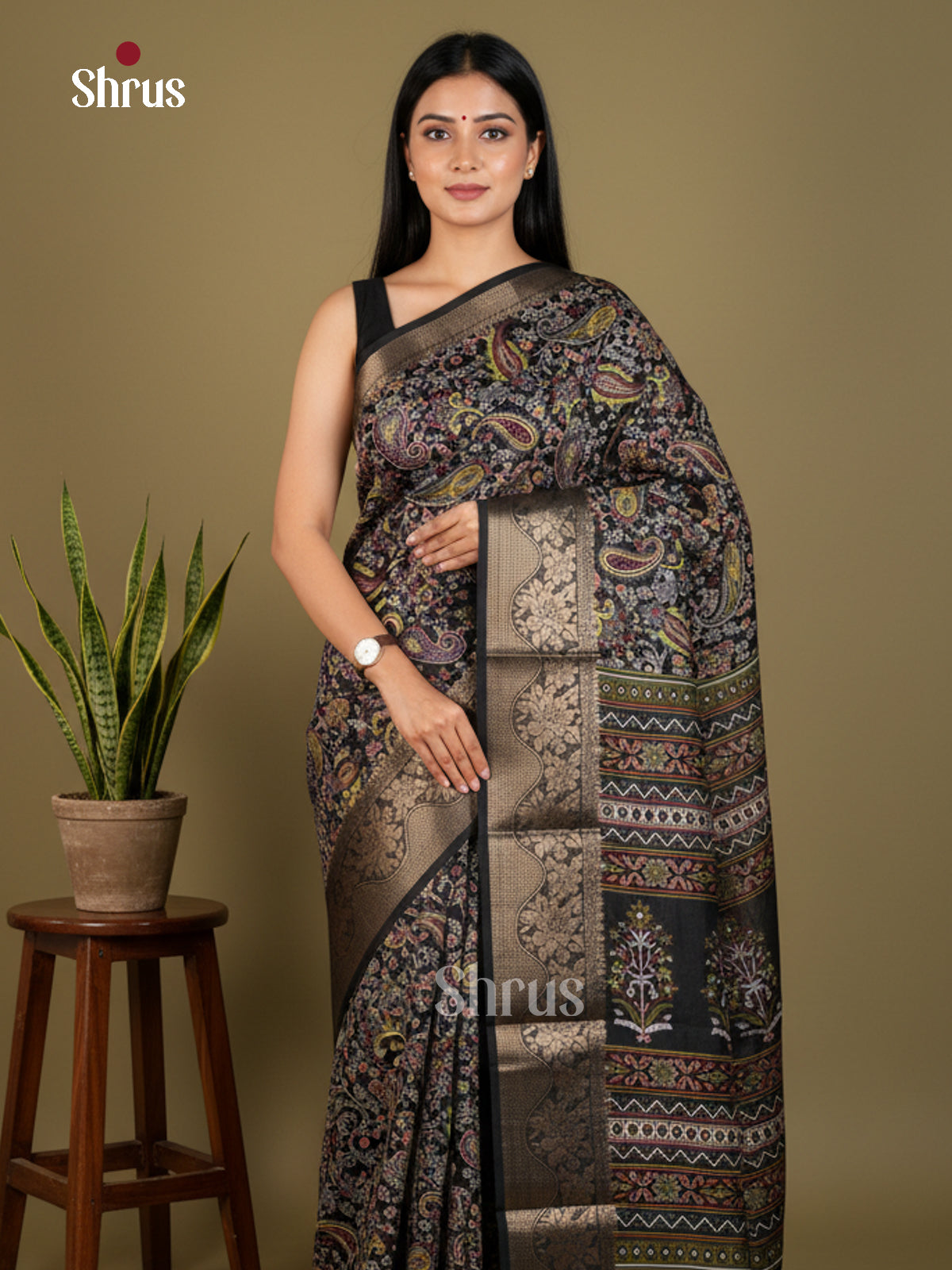 EBS14201 - Semi Crepe - Saree - Shop on Shrus.com
