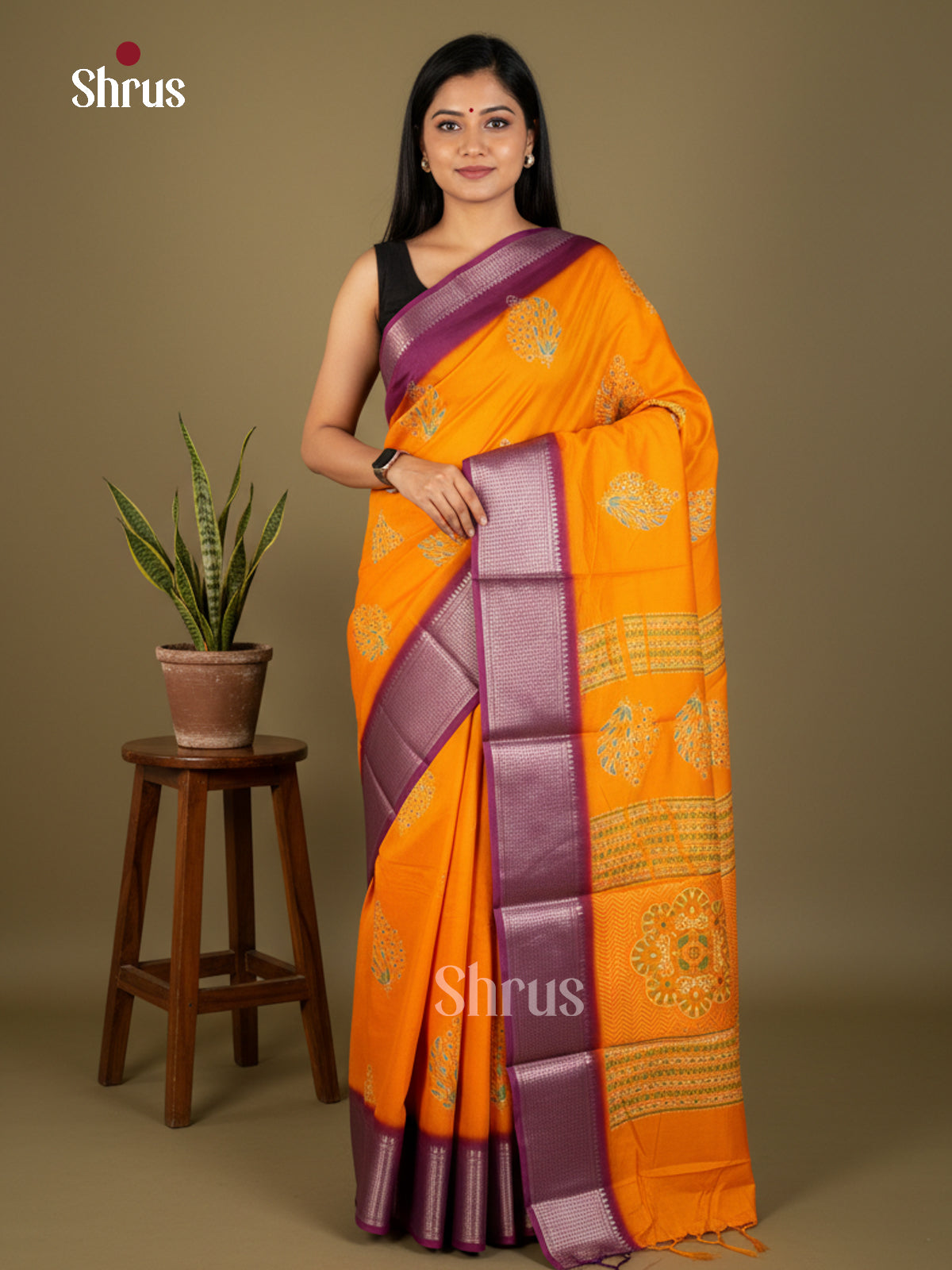 EBS14236 - Semi Crepe - Saree - Shop on Shrus.com