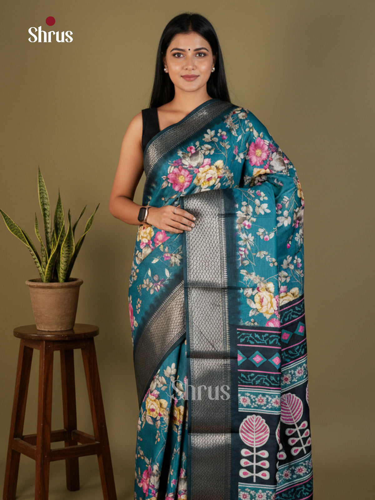EBS14241 - Semi Crepe - Saree - Shop on Shrus.com
