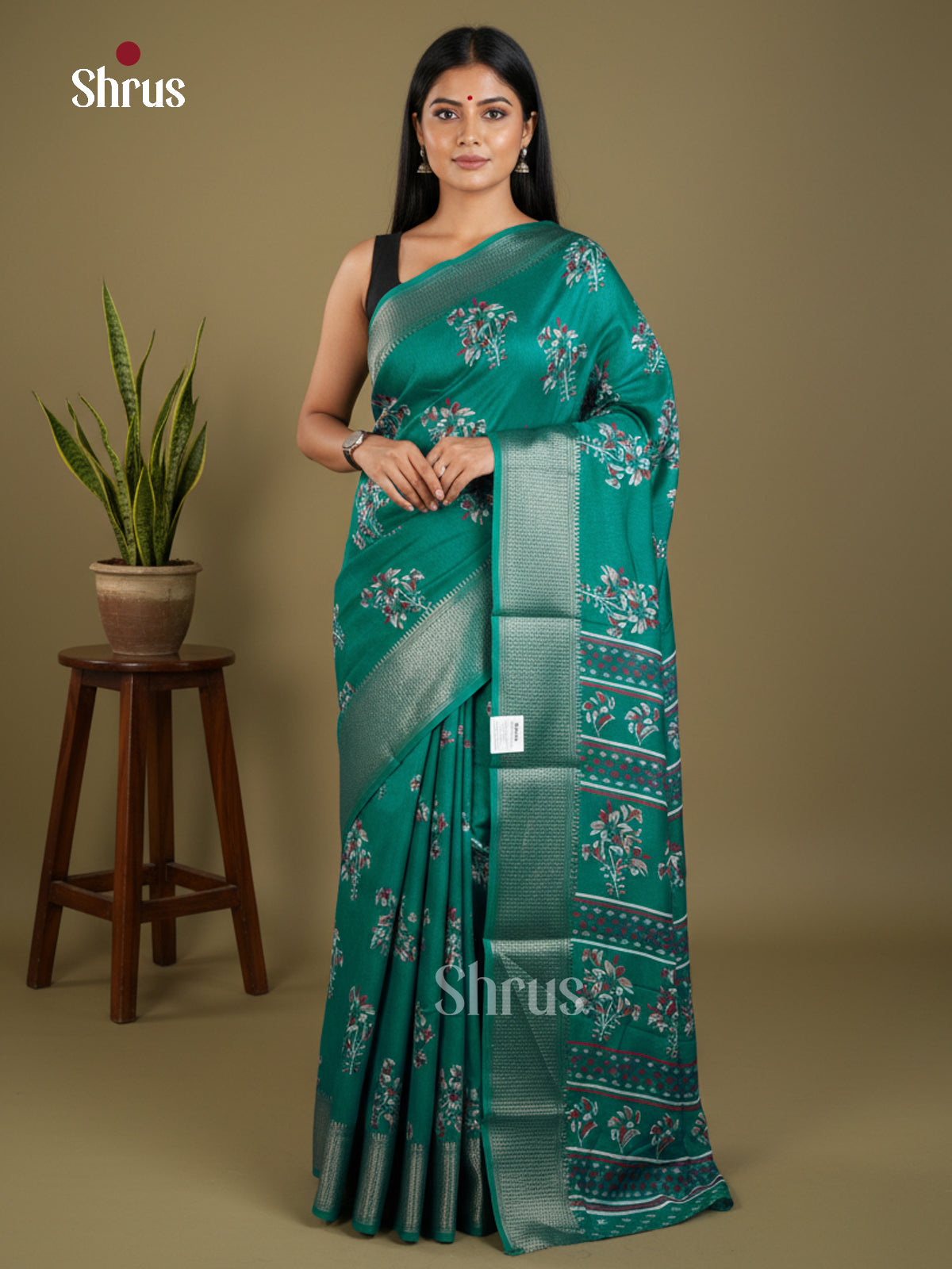 Semi Crepe Saree - EBS14247 - Shop on Shrus.com