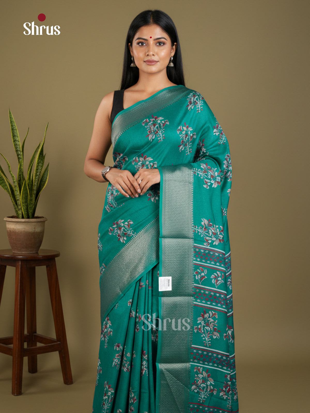 Semi Crepe Saree - EBS14247 - Shop on Shrus.com
