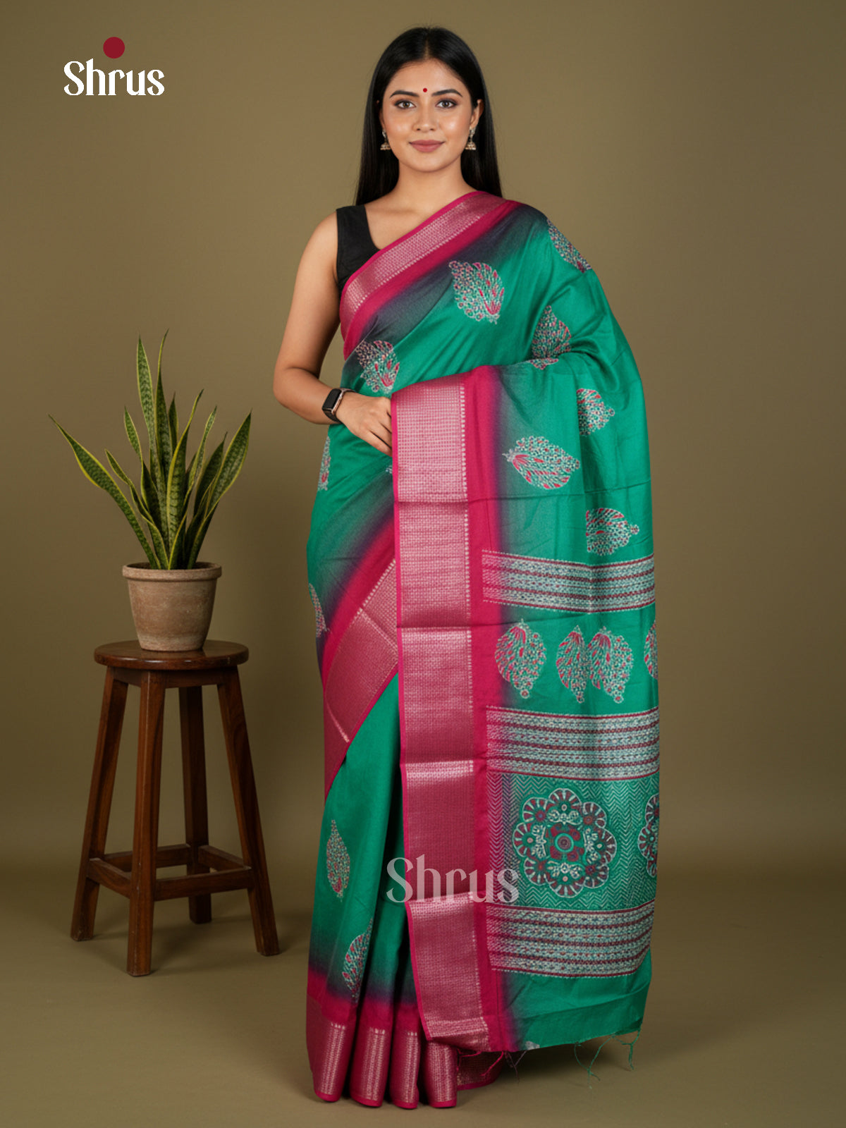 EBS14259 - Semi Crepe - Saree - Shop on Shrus.com
