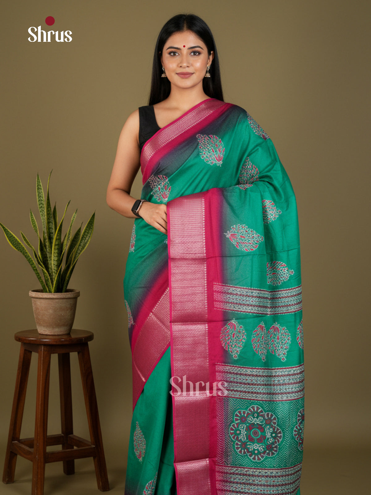 EBS14259 - Semi Crepe - Saree - Shop on Shrus.com
