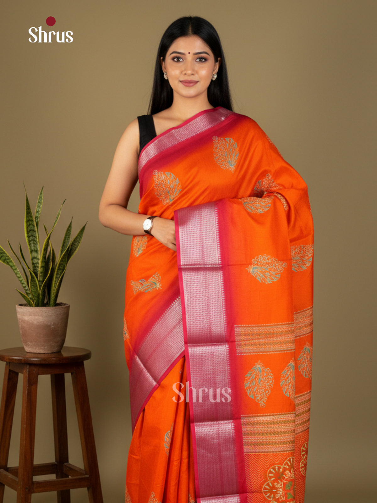 EBS14260 - Semi Crepe - Saree - Shop on Shrus.com