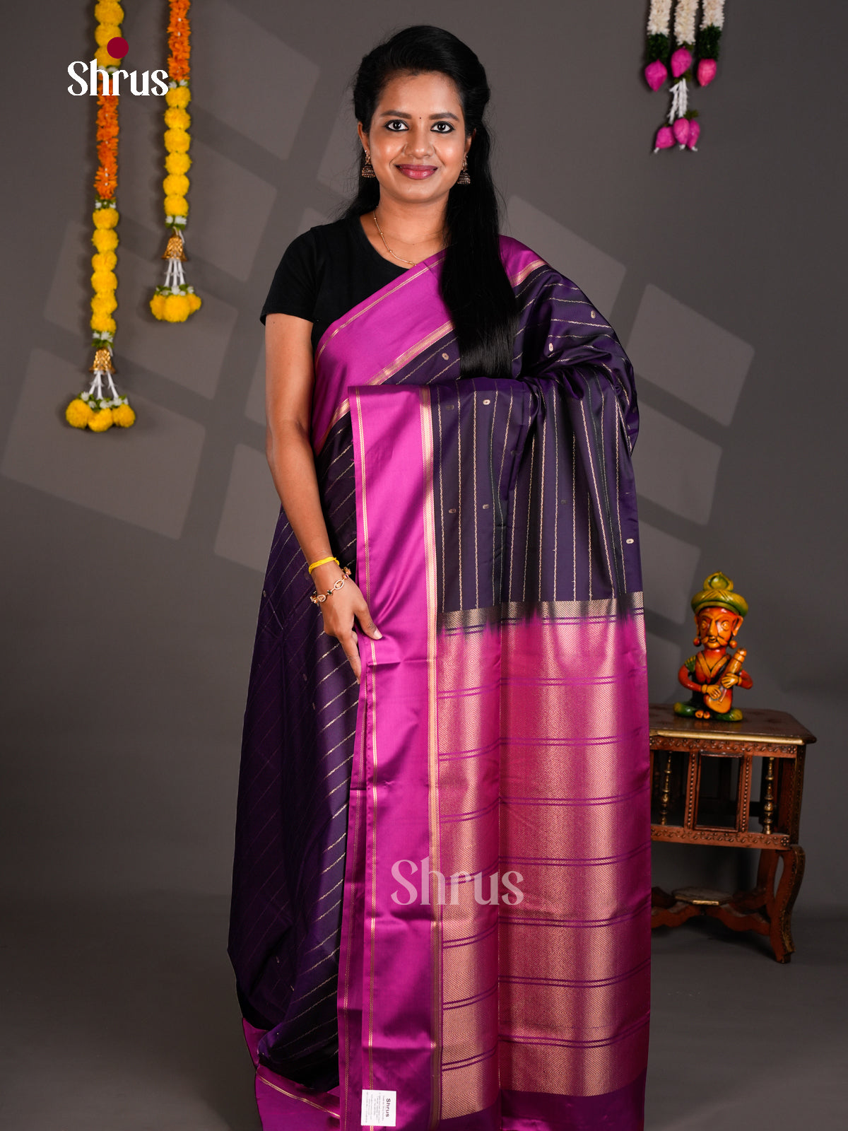 Semi Softsilk Saree - EBS16366 - Shop on Shrus.com
