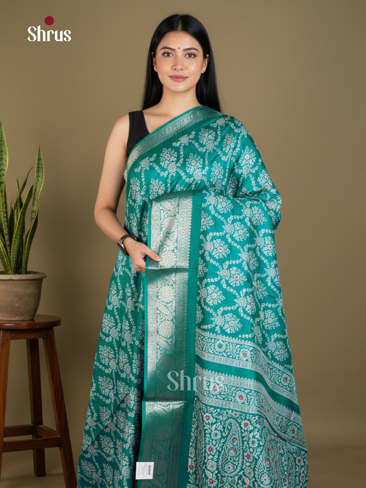EBS16372 - Semi Crepe Saree - Shop on Shrus.com