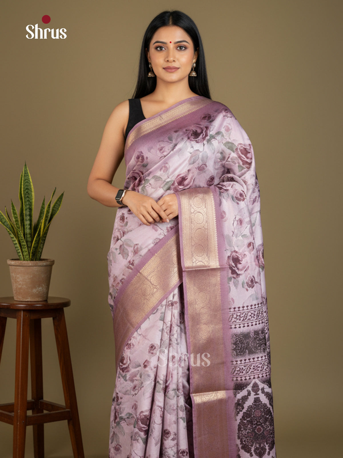Semi Crepe Saree - EBS16375 - Shop on Shrus.com