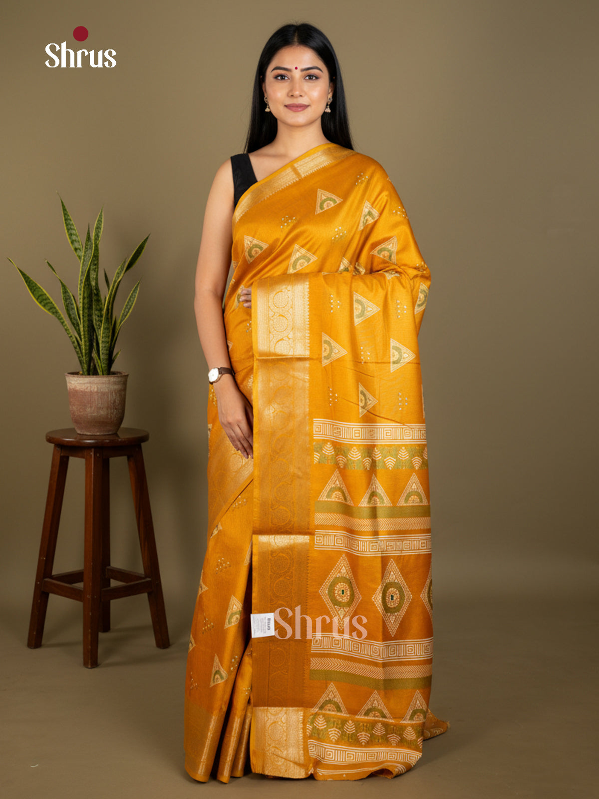 EBS16384 - Semi Crepe Saree - Shop on Shrus.com