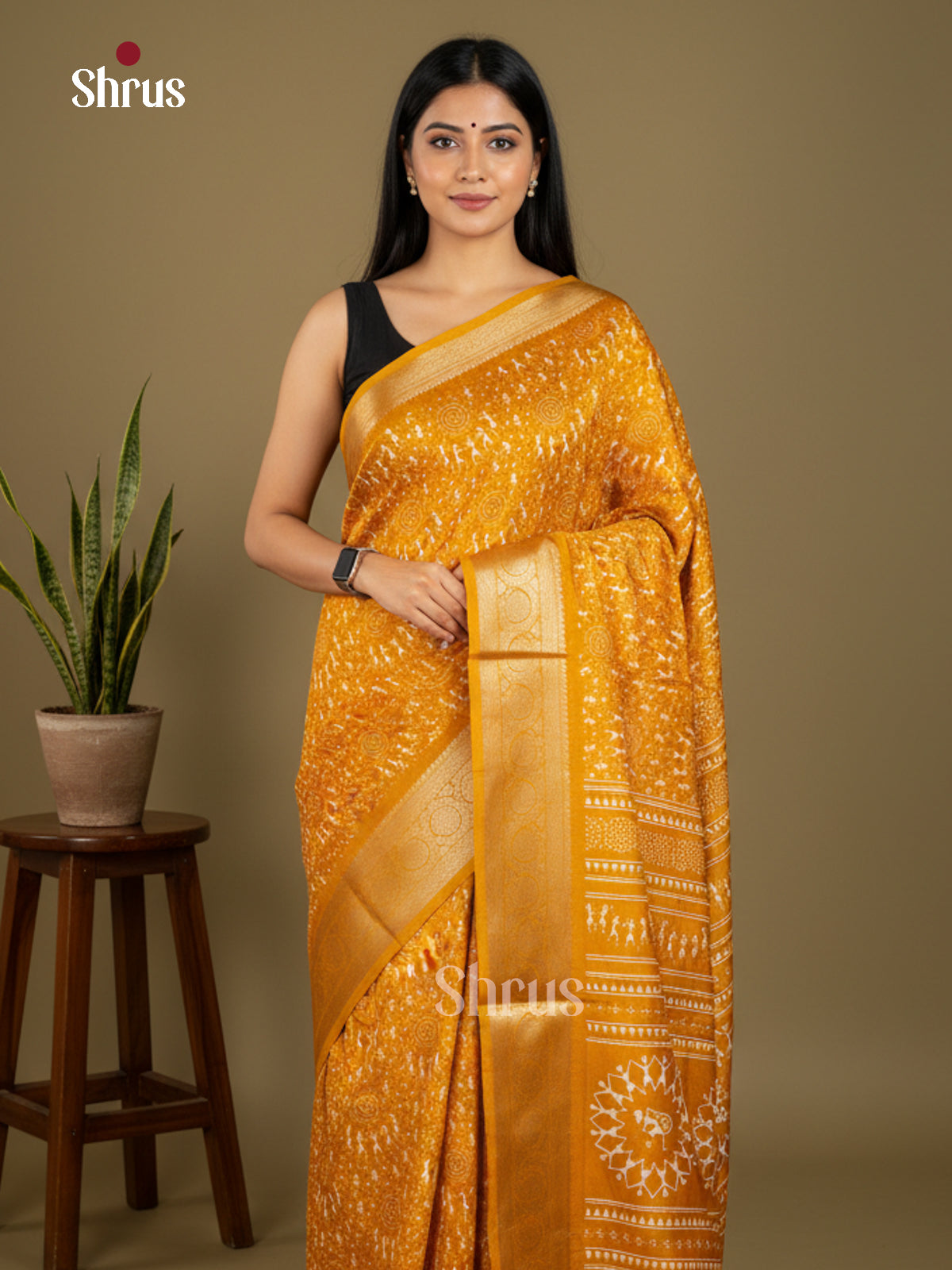 Semi Crepe Saree - EBS16404 - Shop on Shrus.com