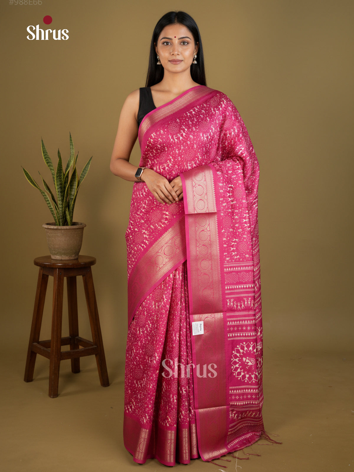 Semi Crepe Saree - EBS16406 - Shop on Shrus.com