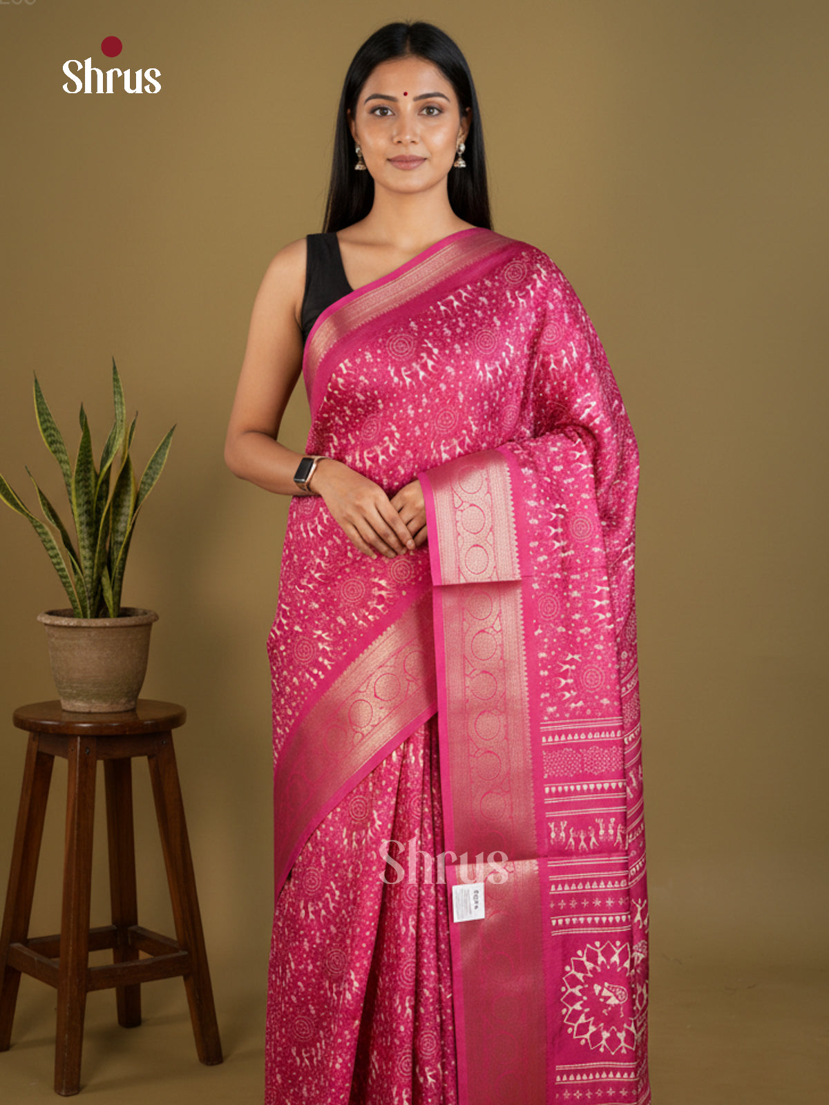 Semi Crepe Saree - EBS16406 - Shop on Shrus.com