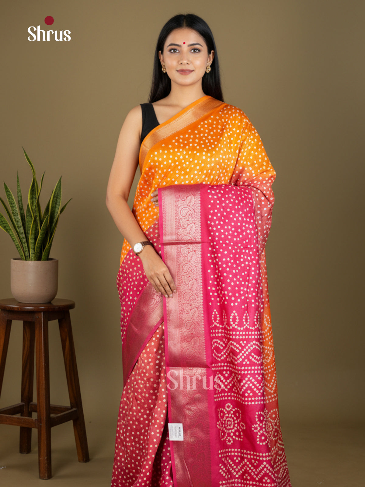 Semi Crepe Saree - EBS16416 - Shop on Shrus.com