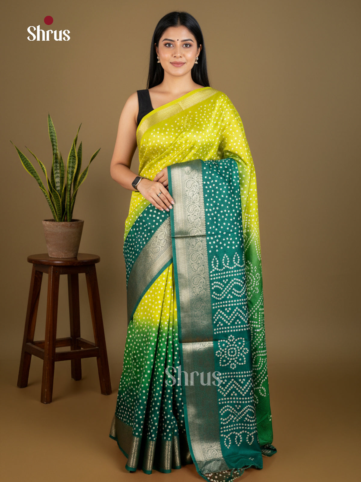 EBS16421 - Semi Crepe Saree - Shop on Shrus.com