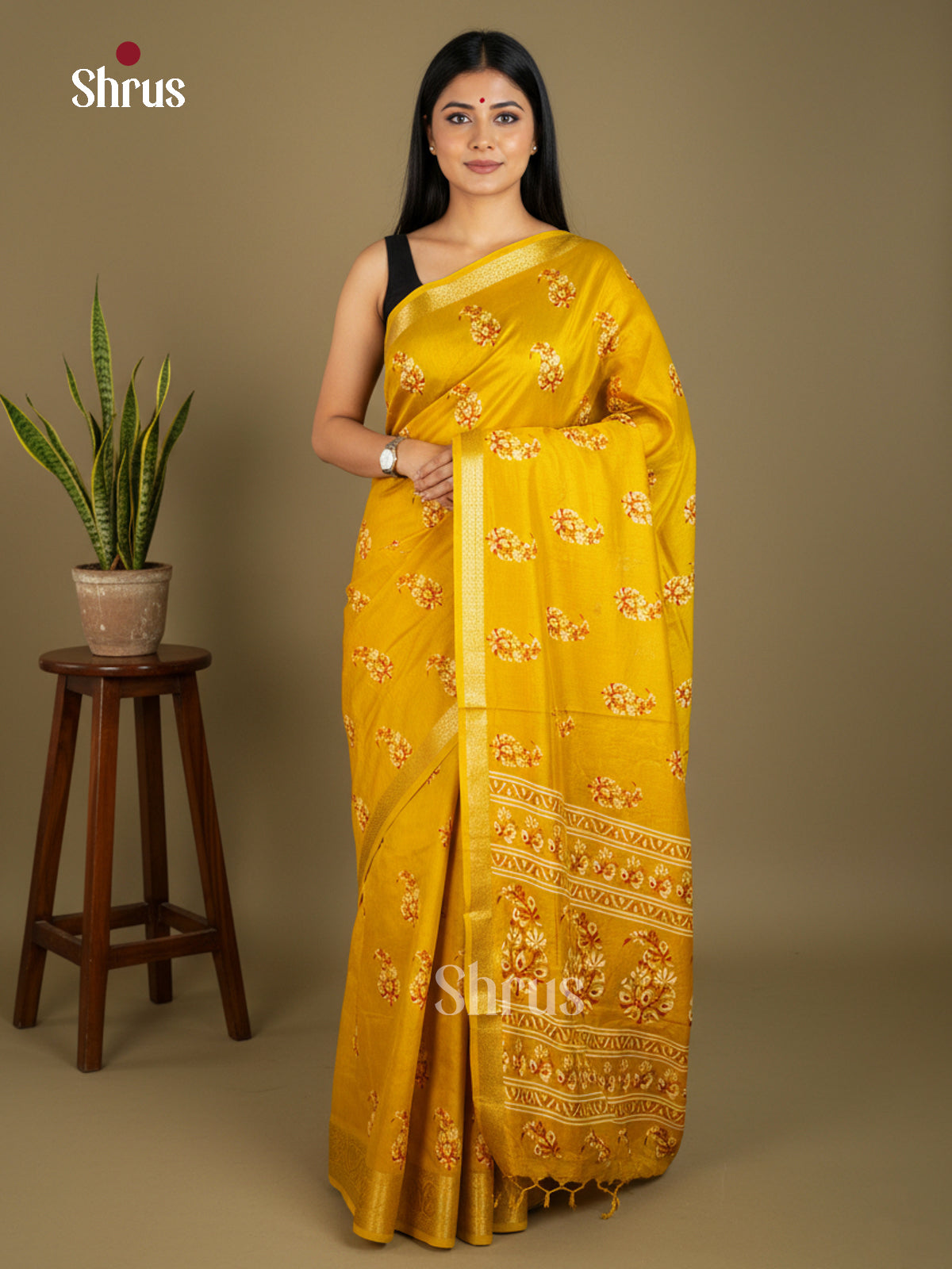 EBS16425 - Semi Crepe Saree - Shop on Shrus.com