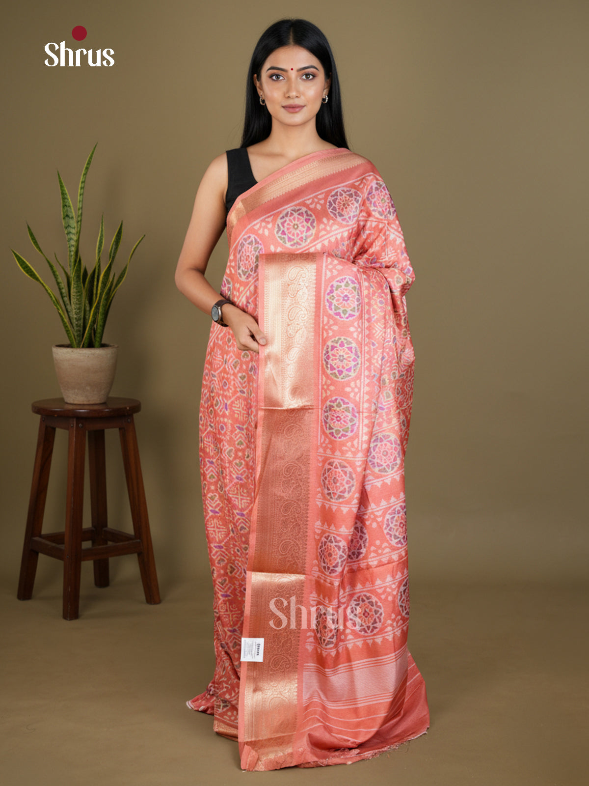 Semi Crepe Saree - EBS16433 - Shop on Shrus.com
