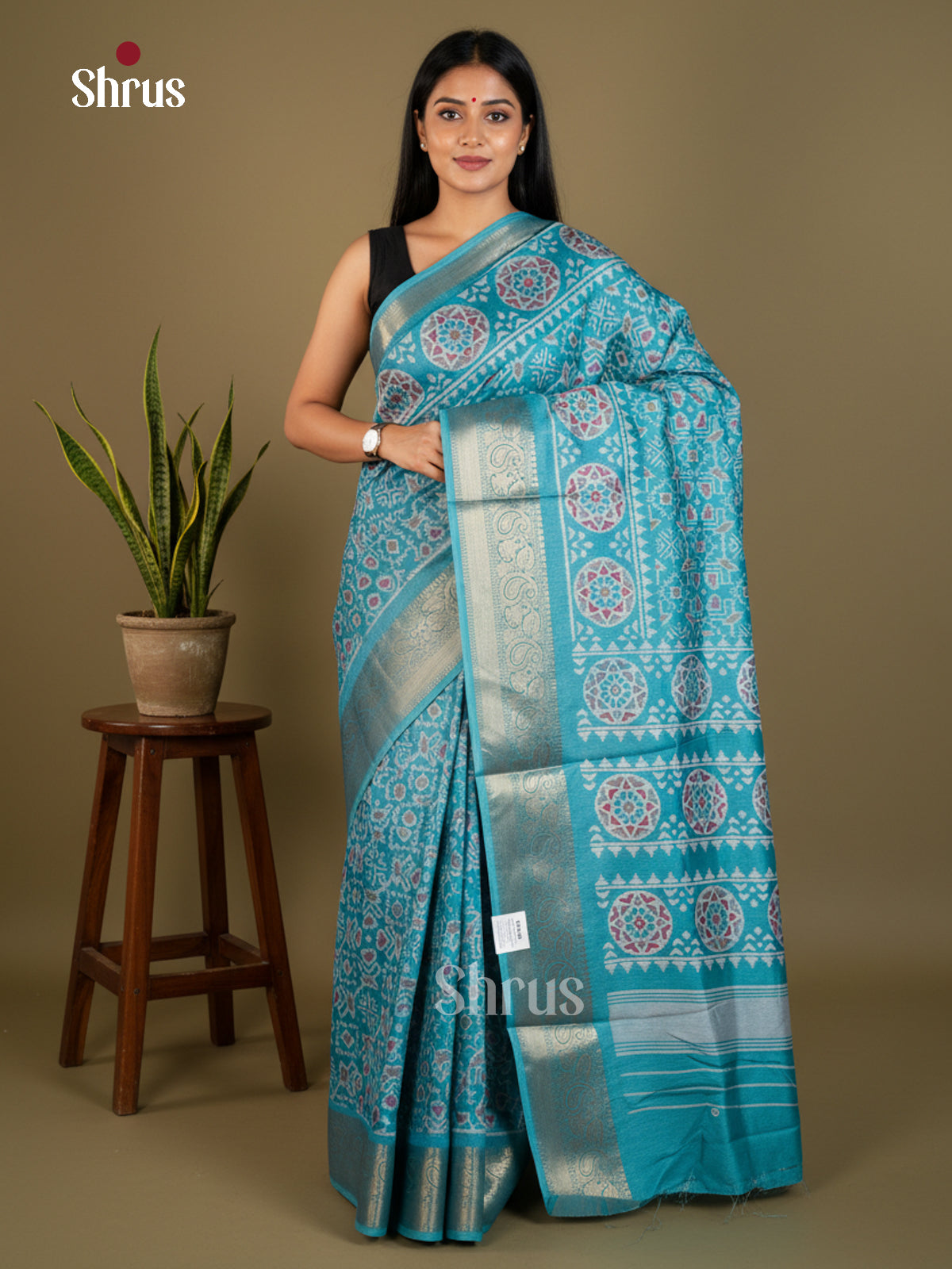 EBS16437 - Semi Crepe Saree - Shop on Shrus.com
