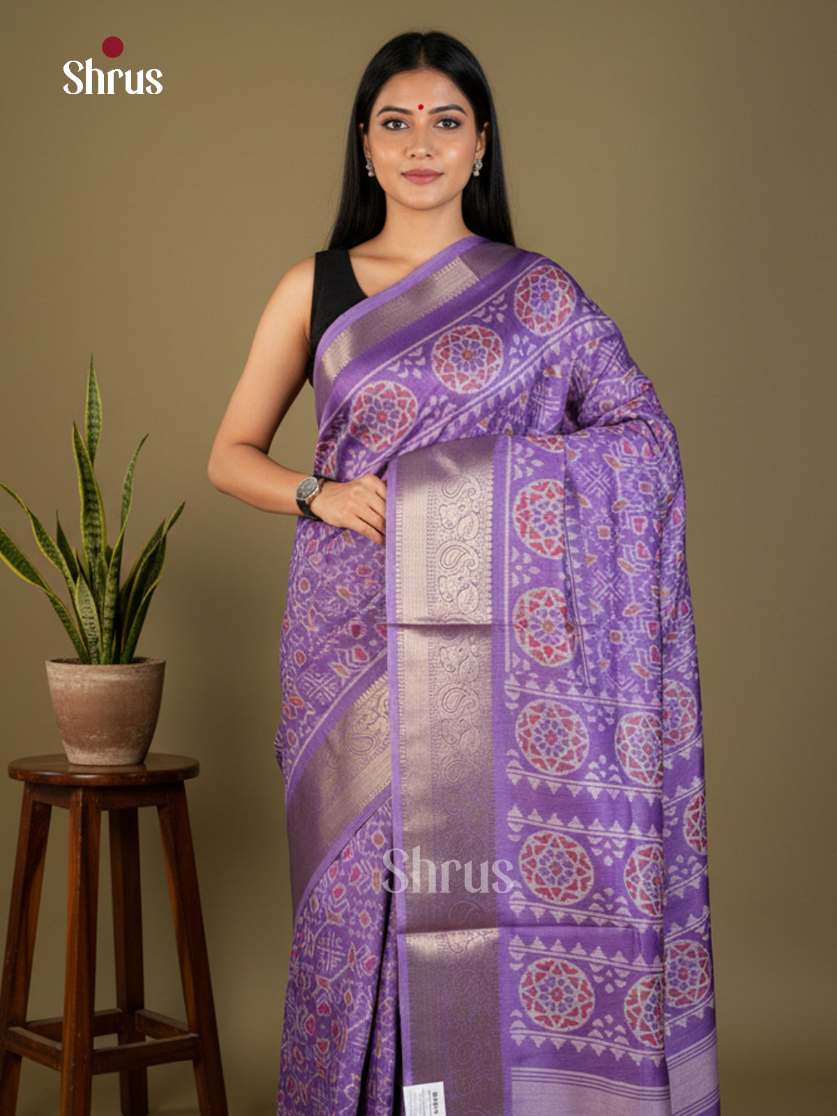 EBS16439 - Semi Crepe Saree - Shop on Shrus.com