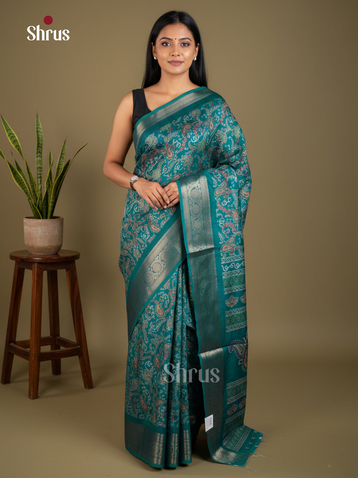Semi Crepe Saree - EBS16441 - Shop on Shrus.com