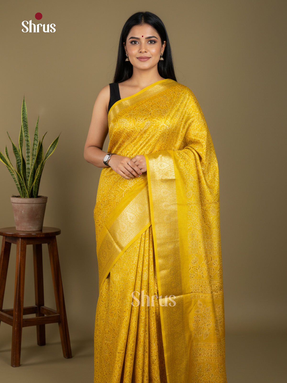 EBS16455 - Semi Crepe Saree - Shop on Shrus.com