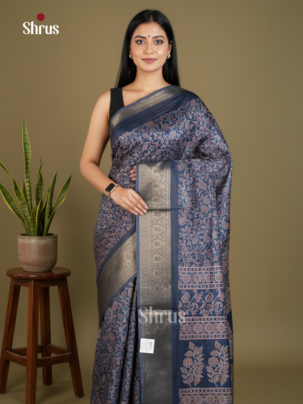 Semi Crepe Saree - EBS16456 - Shop on Shrus.com