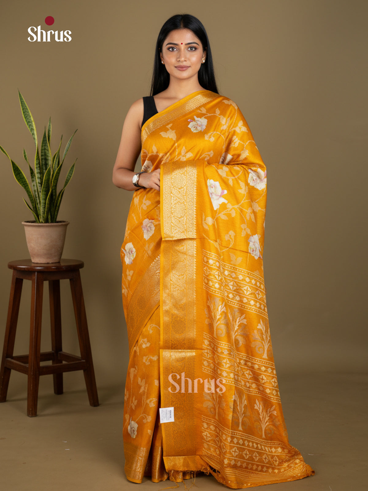 EBS16486 - Semi Crepe Saree - Shop on Shrus.com