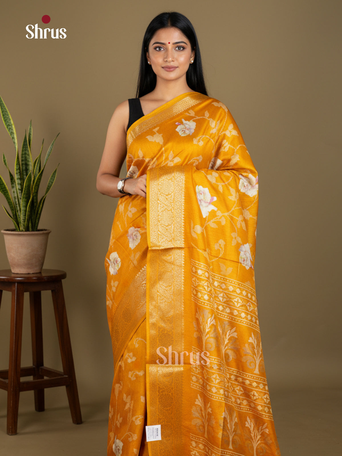 EBS16486 - Semi Crepe Saree - Shop on Shrus.com