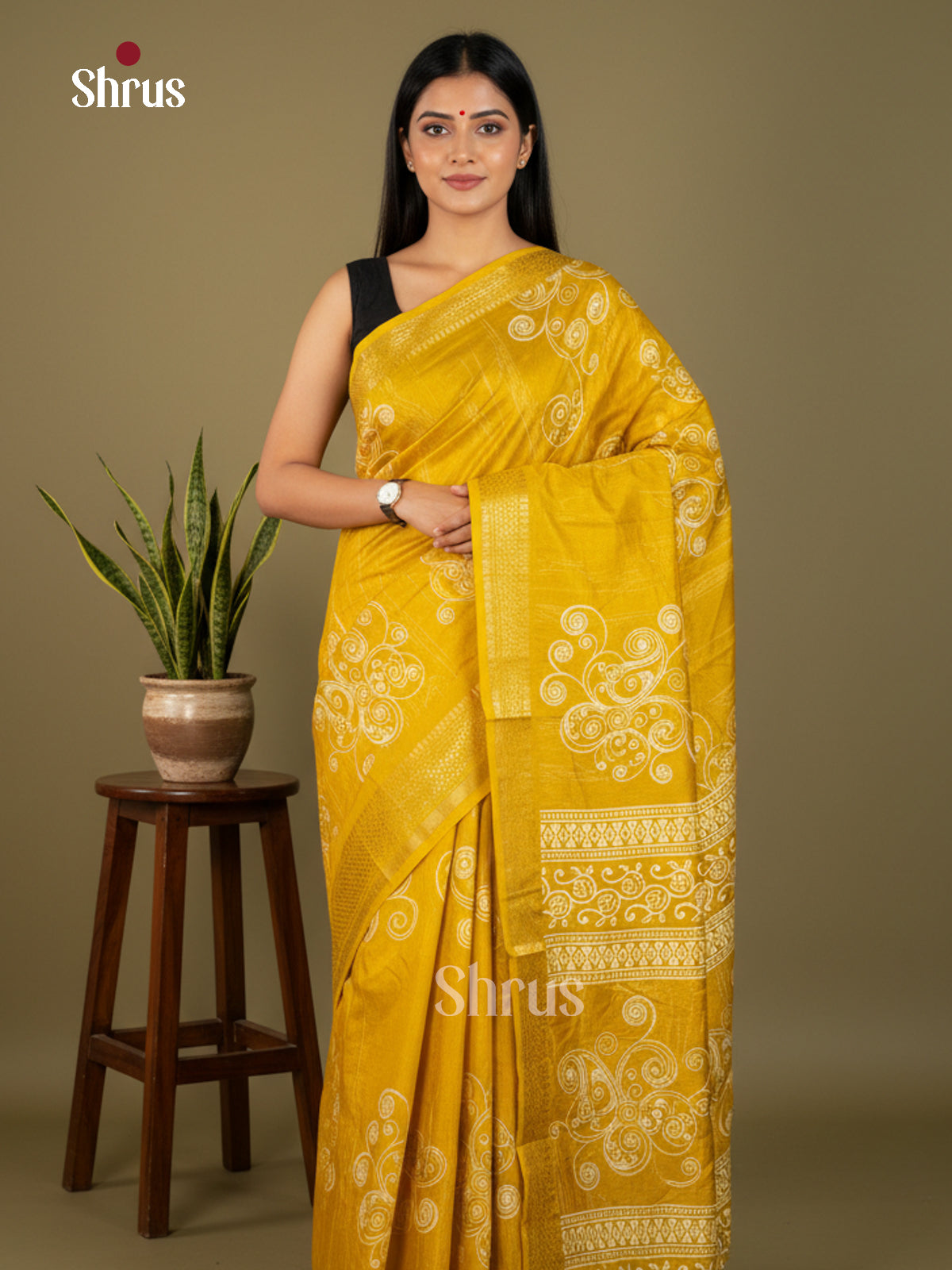 EBS16500 - Semi Crepe Saree - Shop on Shrus.com