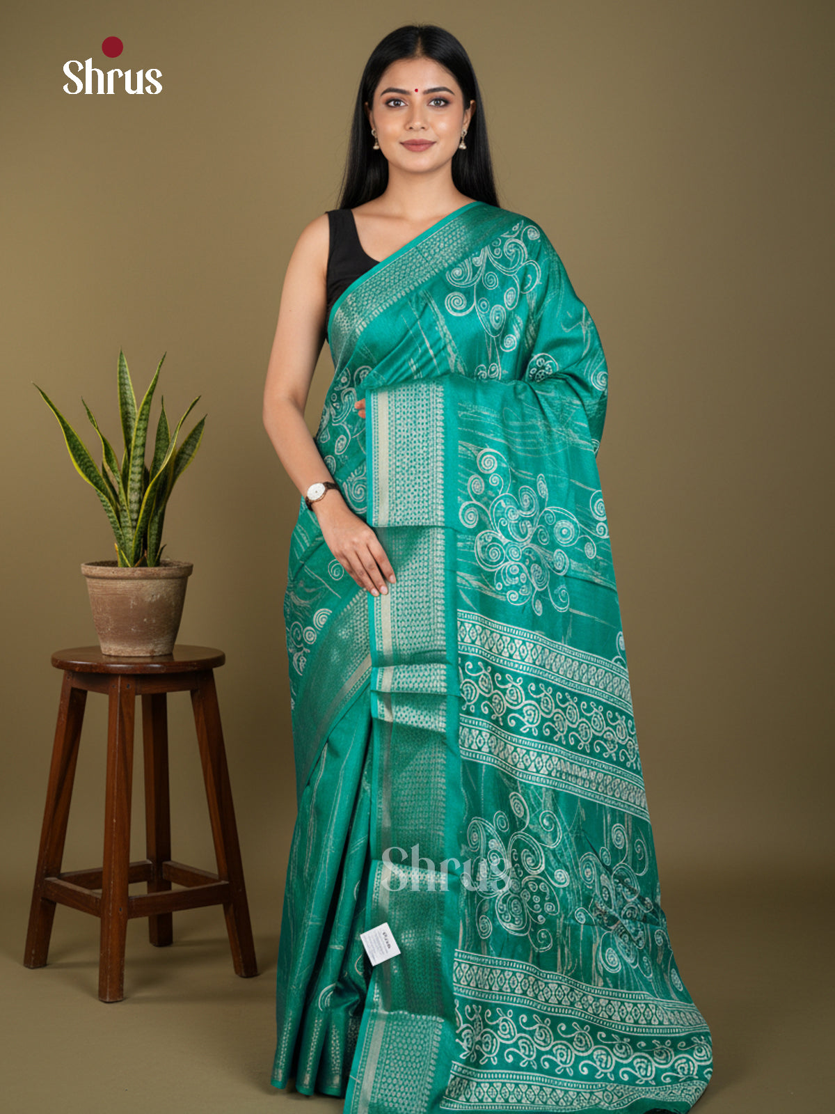 EBS16501 - Semi Crepe Saree - Shop on Shrus.com