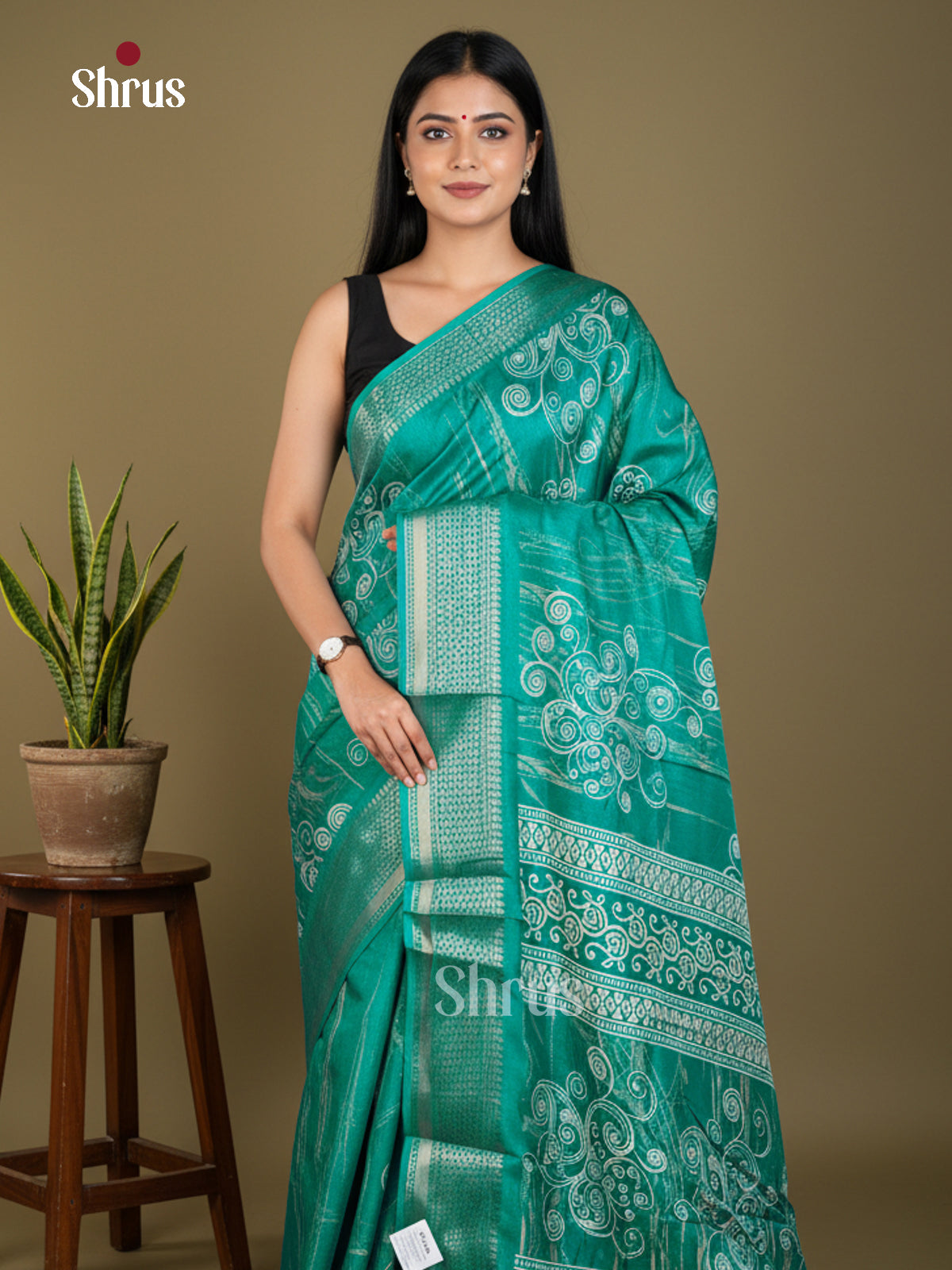 EBS16501 - Semi Crepe Saree - Shop on Shrus.com
