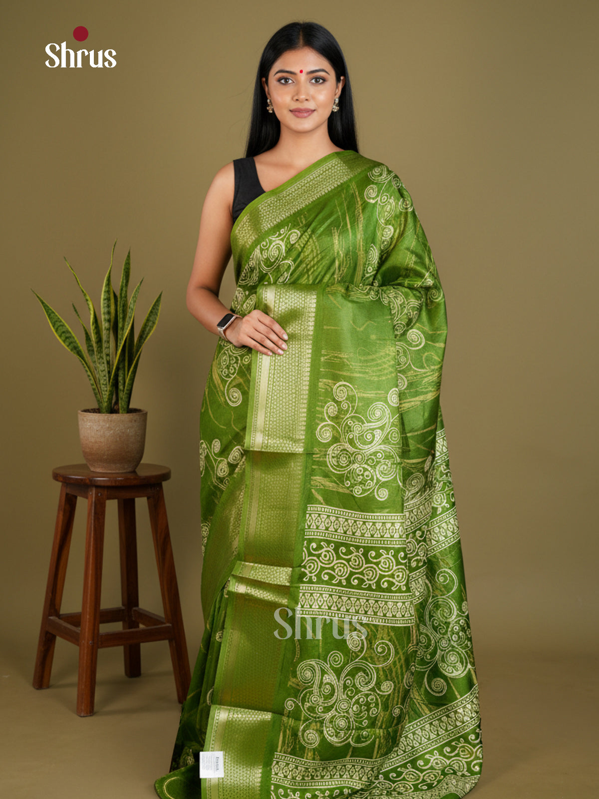 Semi Crepe Saree - EBS16502 - Shop on Shrus.com