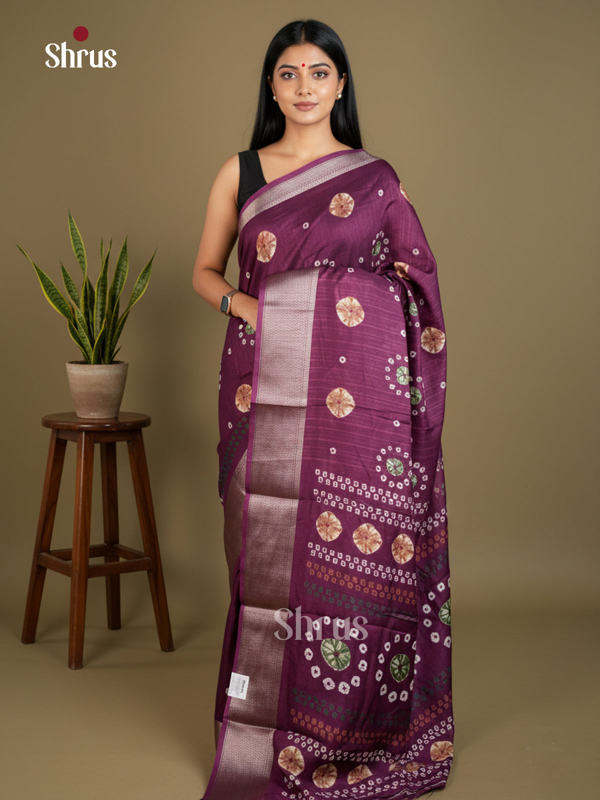 Semi Crepe Saree - EBS16510 - Shop on Shrus.com