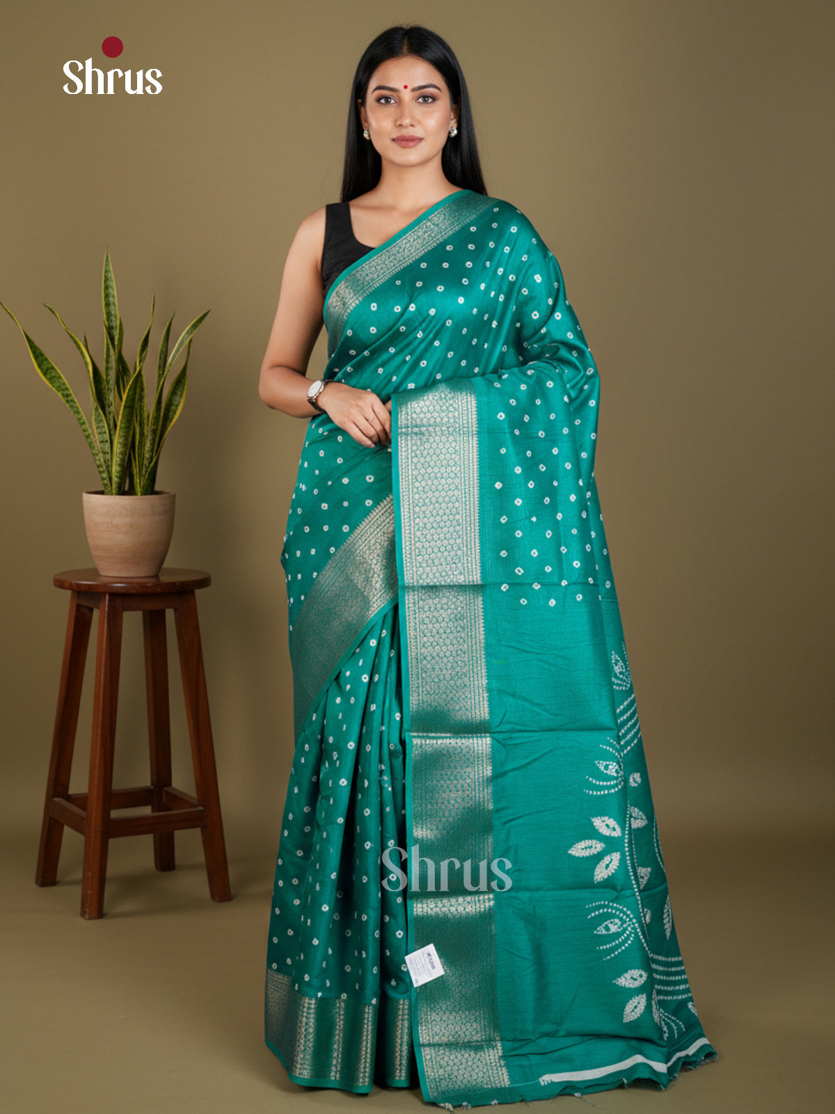 EBS16515 - Semi Crepe Saree - Shop on Shrus.com