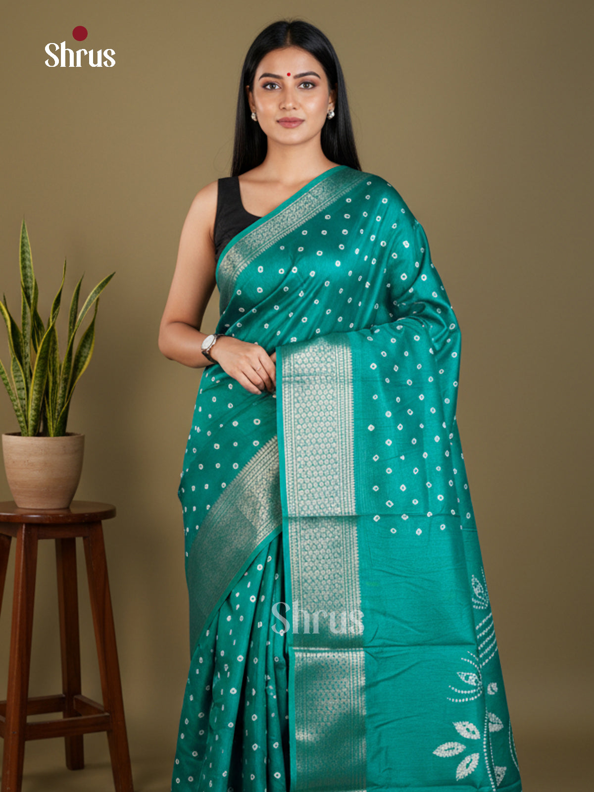EBS16515 - Semi Crepe Saree - Shop on Shrus.com