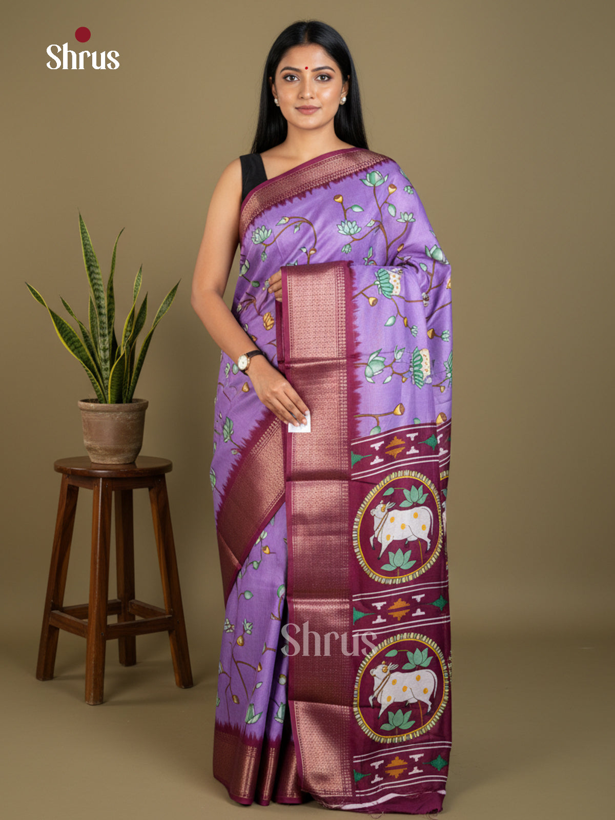 EBS16516 - Semi Crepe Saree - Shop on Shrus.com