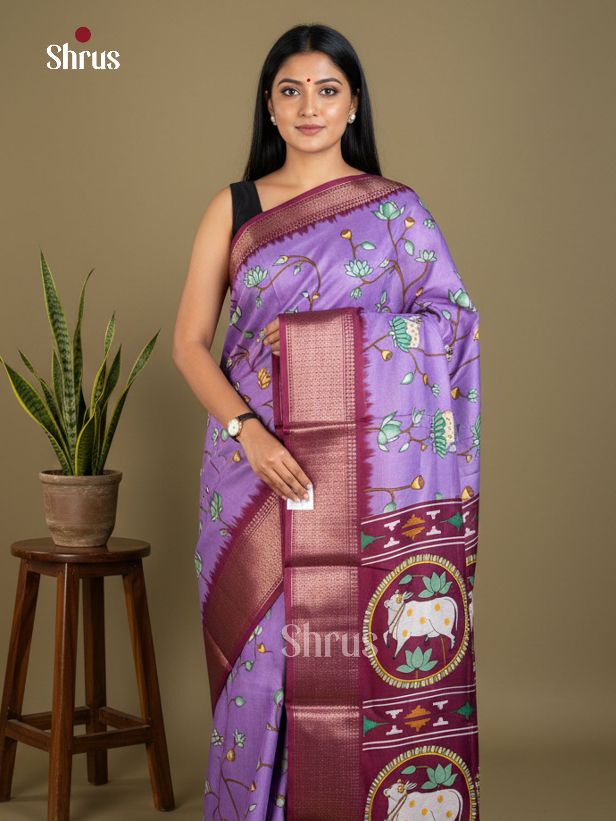 EBS16516 - Semi Crepe Saree - Shop on Shrus.com