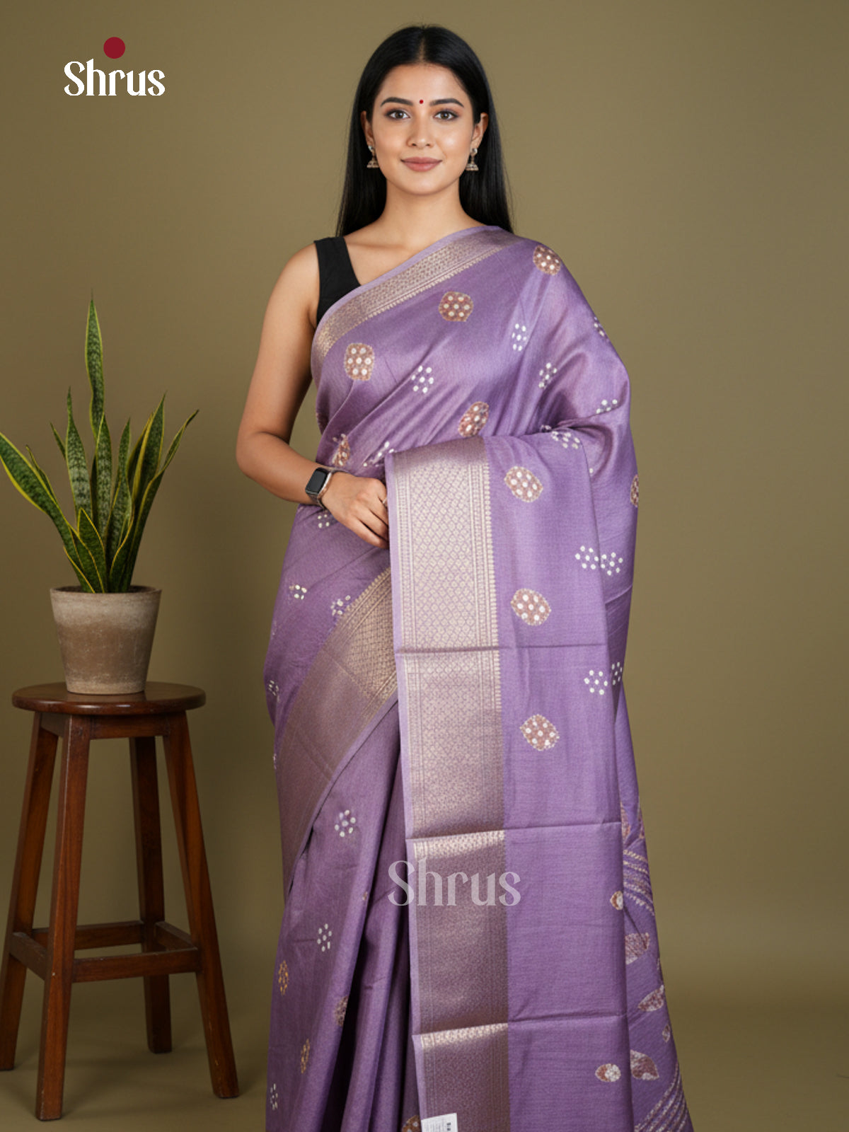 Semi Crepe Saree - EBS16519 - Shop on Shrus.com