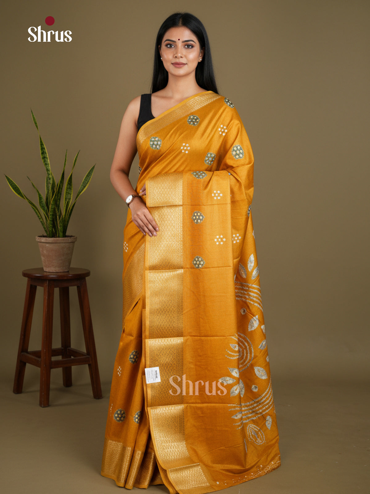 Semi Crepe Saree - EBS16520 - Shop on Shrus.com