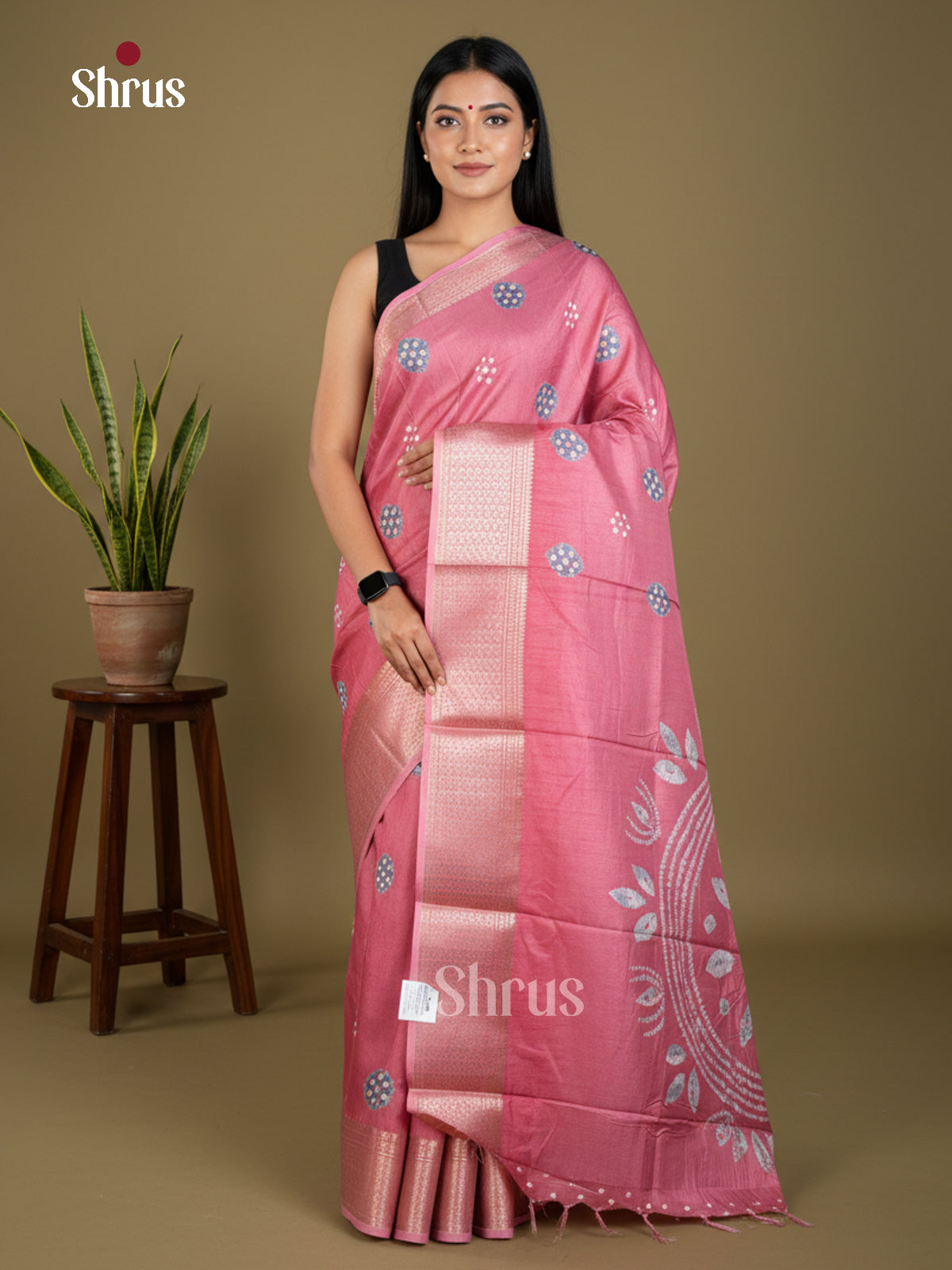 EBS16521 - Semi Crepe Saree - Shop on Shrus.com