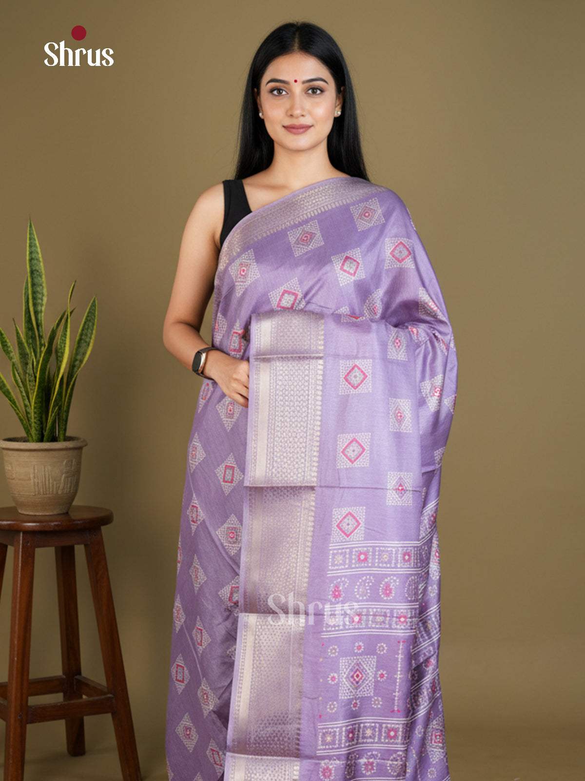 Semi Crepe Saree - EBS16534 - Shop on Shrus.com