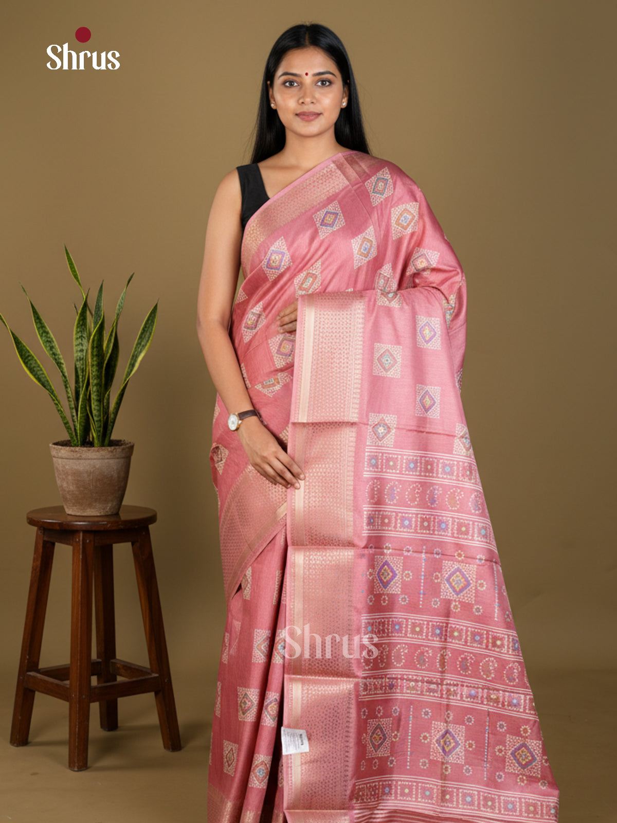 EBS16540 - Semi Crepe Saree - Shop on Shrus.com