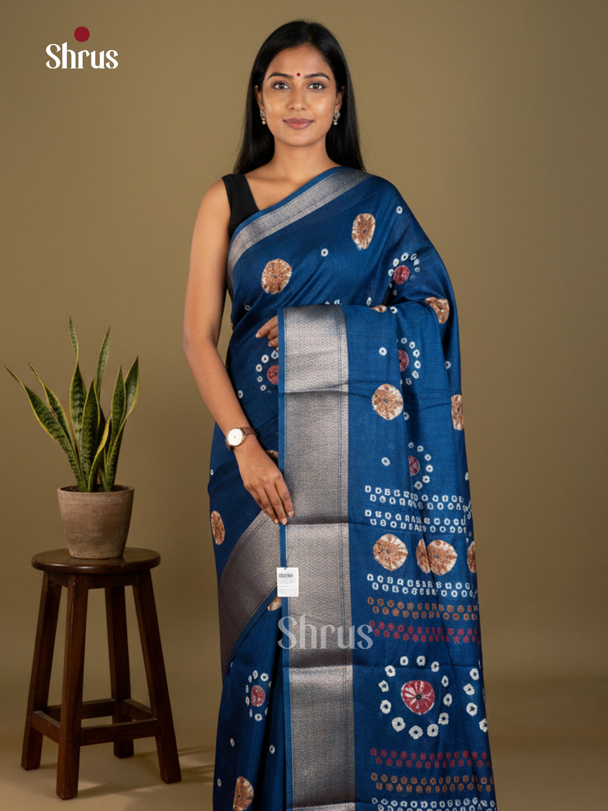 EBS16547 - Semi Crepe Saree - Shop on Shrus.com